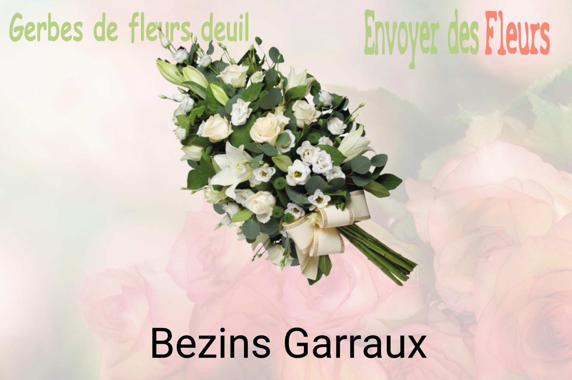 Gerbe de fleurs de deuil livrée à Bezins-Garraux